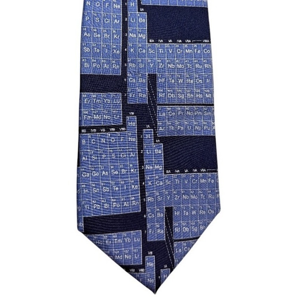 Periodic Table Silk Tie — Josh Bach — Hand Finished in USA